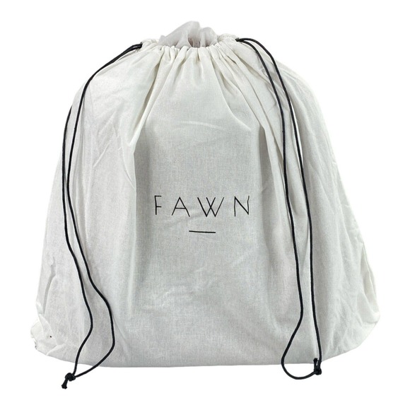 NEW FAWN Quilted Cinch Backpack in Brown Matte main image 4